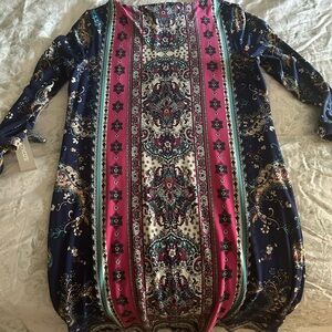 Chico's Multicolor Long Sleeve Dress